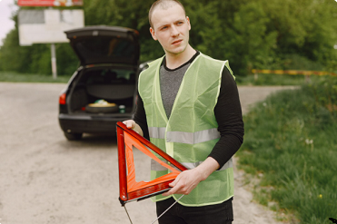 Calling local car recovery service during breakdown